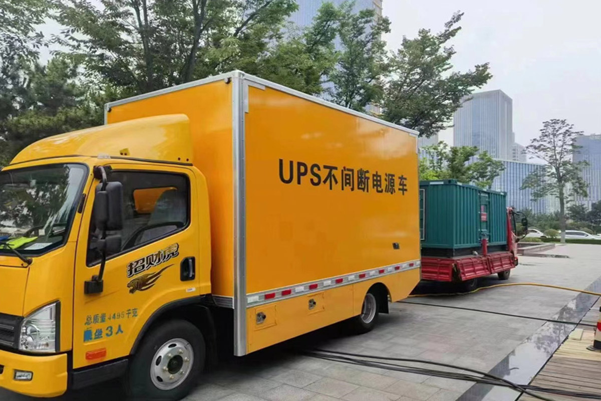 乌审发电机租赁施工现场