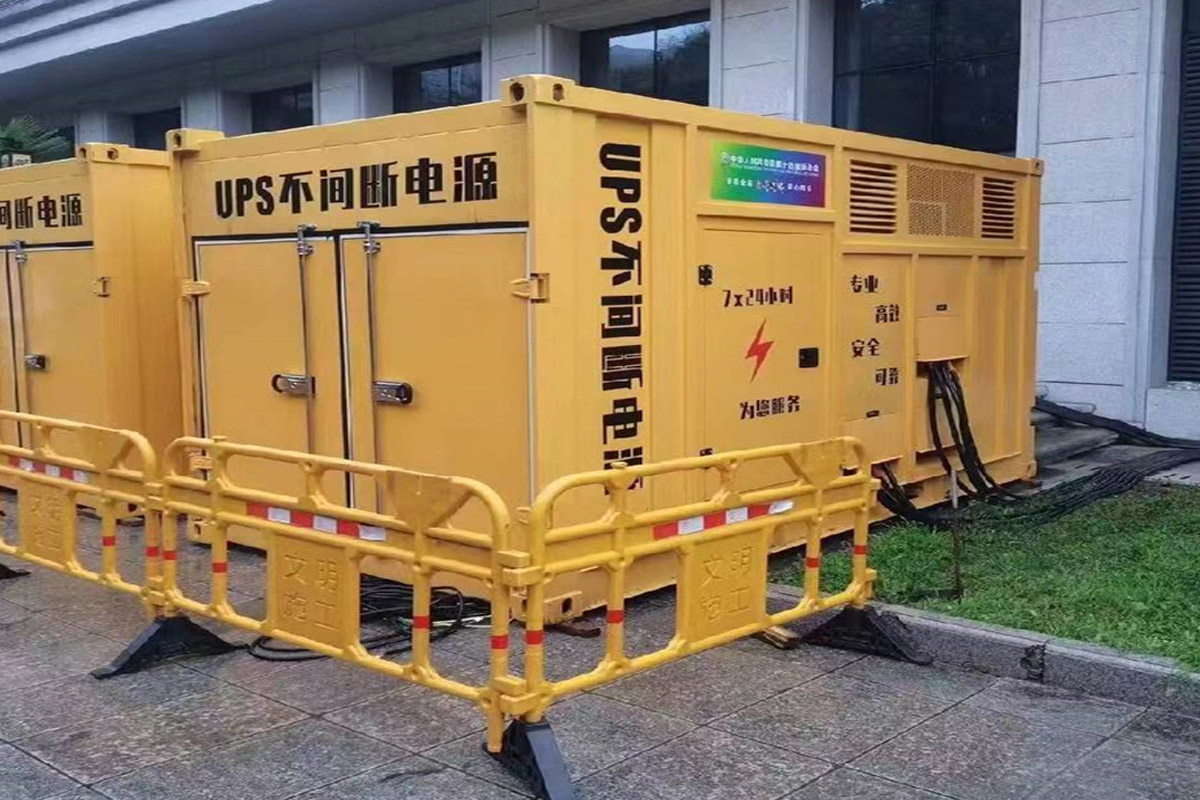 乌审发电机租赁施工现场