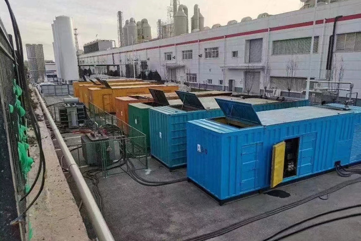 乌审发电机租赁施工现场
