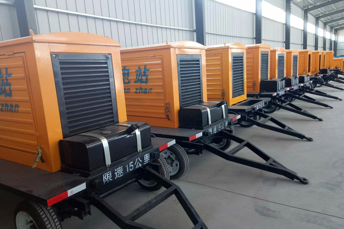 乌审发电机租赁施工现场